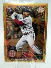 2023 Topps Chrome Radiating Rookies Gabriel Moreno #RR-4 card