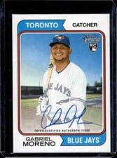 2023 Topps Heritage Real One Autographs Gabriel Moreno #ROA-GM card