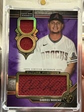 2024 Topps Triple Threads Future Phenoms Autographed Relics Gabriel Moreno #FPAR-GMO card