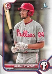 2022 Bowman Draft Base Set Gabriel Rincones #BD-142 card