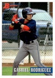 2021 Bowman Heritage Base Set Gabriel Rodriguez #207 card