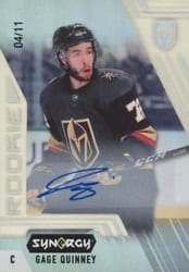 2020-21 Upper Deck Synergy Base Set Gage Quinney #86 card