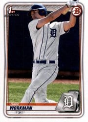 2020 Bowman Draft Base Set Gage Workman #BD-33 card