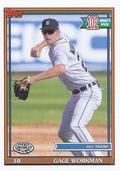 2021 Topps Pro Debut Base Set Gage Workman #PD-179 card