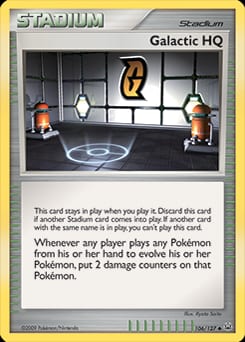 Platinum Galactic HQ #106 card