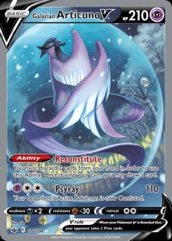 Chilling Reign Galarian Articuno V #170 card