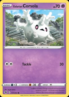 Fusion Strike Galarian Corsola #117 card