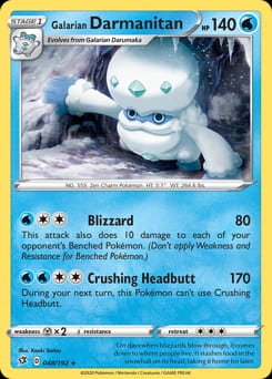 Rebel Clash Galarian Darmanitan #48 card