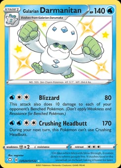 Shining Fates Shiny Vault Galarian Darmanitan #SV024 card