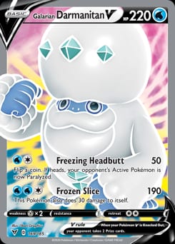 Vivid Voltage Galarian Darmanitan V #169 card