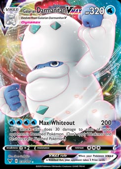 Vivid Voltage Galarian Darmanitan VMAX #37 card