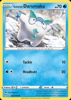 Darkness Ablaze Galarian Darumaka #43 card