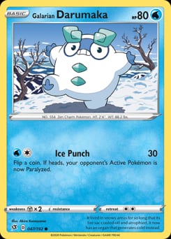 Rebel Clash Galarian Darumaka #47 card