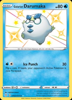 Shining Fates Shiny Vault Galarian Darumaka #SV023 card