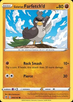 Rebel Clash Galarian Farfetch'd #94 card