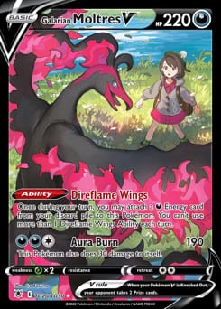 2022 Astral Radiance Trainer Gallery Galarian Moltres V #TG20