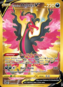 Brilliant Stars Galarian Moltres V #183 card