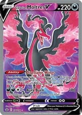 Chilling Reign Galarian Moltres V #176 card