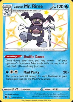 Shining Fates Shiny Vault Galarian Mr. Rime #SV021 card