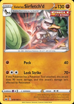 Chilling Reign Galarian Sirfetch'd #79 card