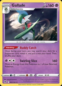 Astral Radiance Gallade #62 card