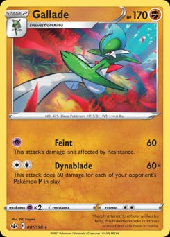 Chilling Reign Gallade #81 card