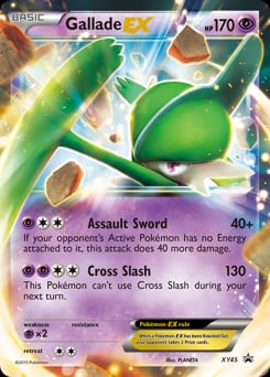 XY Black Star Promos Gallade-EX #XY45 card