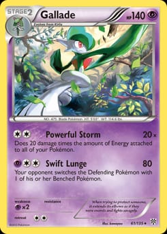 2013 Plasma Storm Gallade #61 card