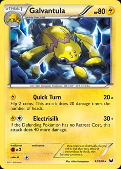 2012 Dark Explorers Galvantula #43 card