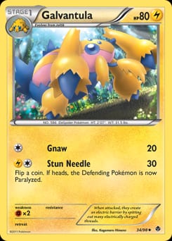 2011 Emerging Powers Galvantula #34 card
