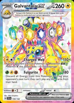 Stellar Crown Galvantula ex #159 card