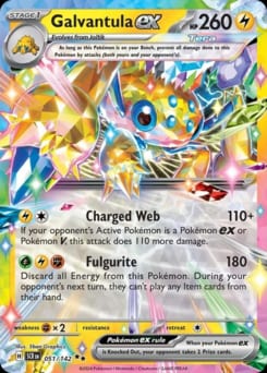 Stellar Crown Galvantula ex #51 card