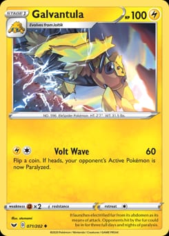 Sword & Shield Galvantula #71 card