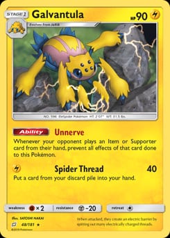 Team Up Galvantula #48 card