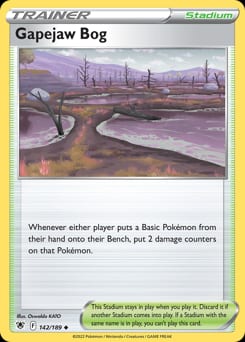 Astral Radiance Gapejaw Bog #142 card