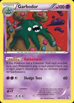 2013 Legendary Treasures Garbodor #68 card