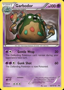 Noble Victories Garbodor #49 card