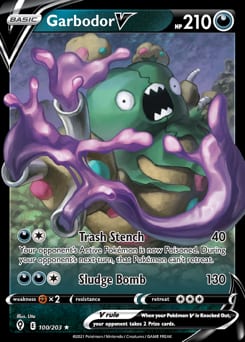 Evolving Skies Garbodor V #100 card