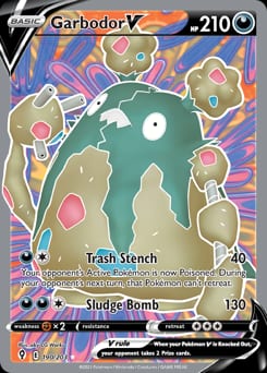 Evolving Skies Garbodor V #190 card