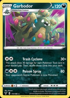 Vivid Voltage Garbodor #111 card
