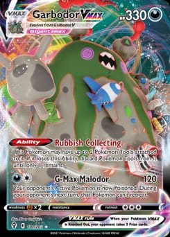 Evolving Skies Garbodor VMAX #101 card