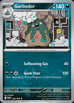 White Flare Garbodor #60 card