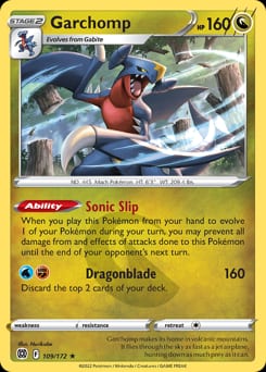 Brilliant Stars Garchomp #109 card