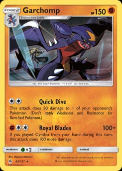 Forbidden Light Garchomp #62 card