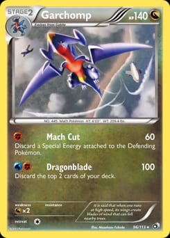 Legendary Treasures Garchomp #96 card