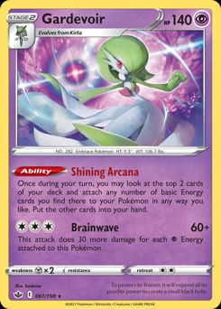 2021 Chilling Reign Gardevoir #61 card