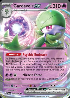 Paldean Fates Gardevoir ex #29 card
