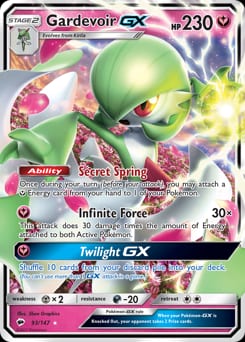 2017 Burning Shadows Gardevoir-GX #93 card