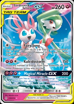 Unbroken Bonds Gardevoir & Sylveon-GX #130 card