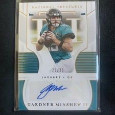 2020 Panini National Treasures Signatures Gardner Minshew II #S-GM card